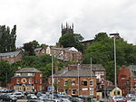 View of Macclesfield from Macclesfield train station